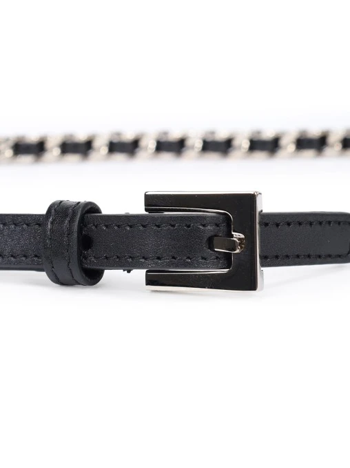 Ремень комбинированный SAINT LAURENT