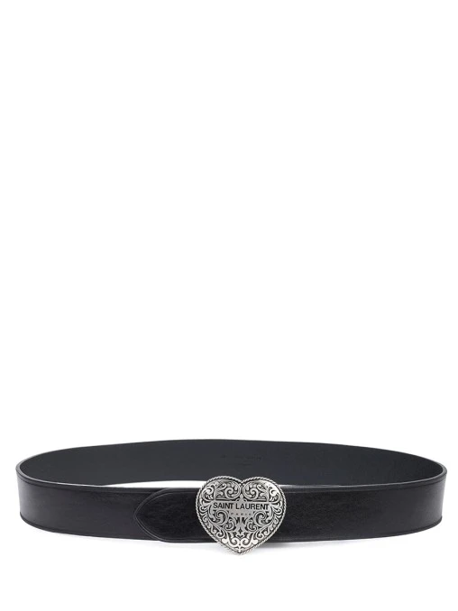 Ремень кожаный SAINT LAURENT