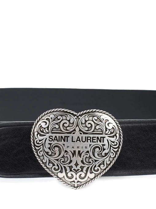 Ремень кожаный SAINT LAURENT