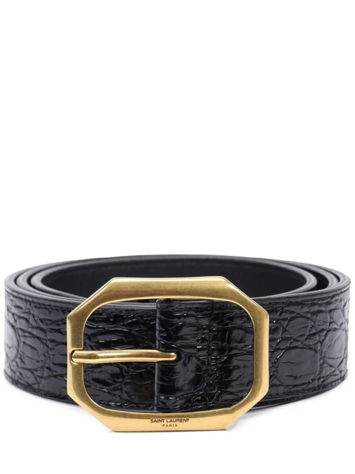 Ремень кожаный SAINT LAURENT