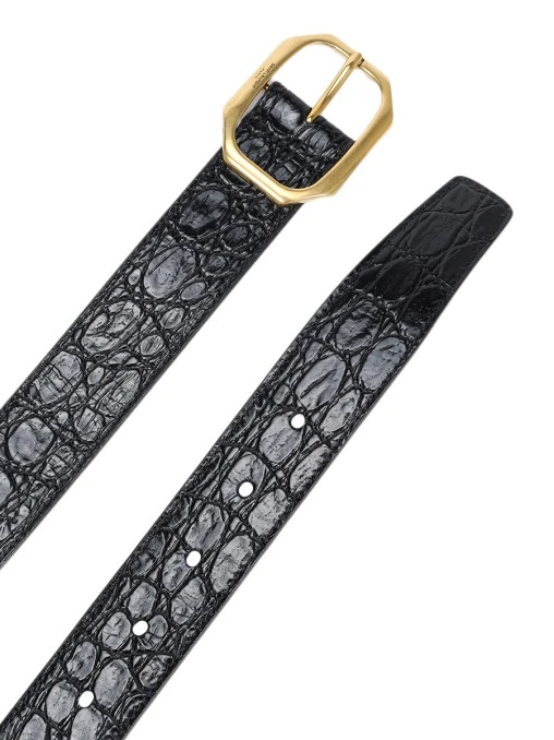 Ремень кожаный SAINT LAURENT