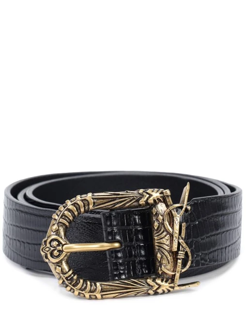 Ремень кожаный SAINT LAURENT