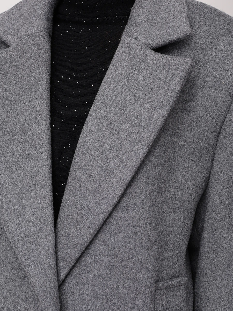 Пальто шерстяное