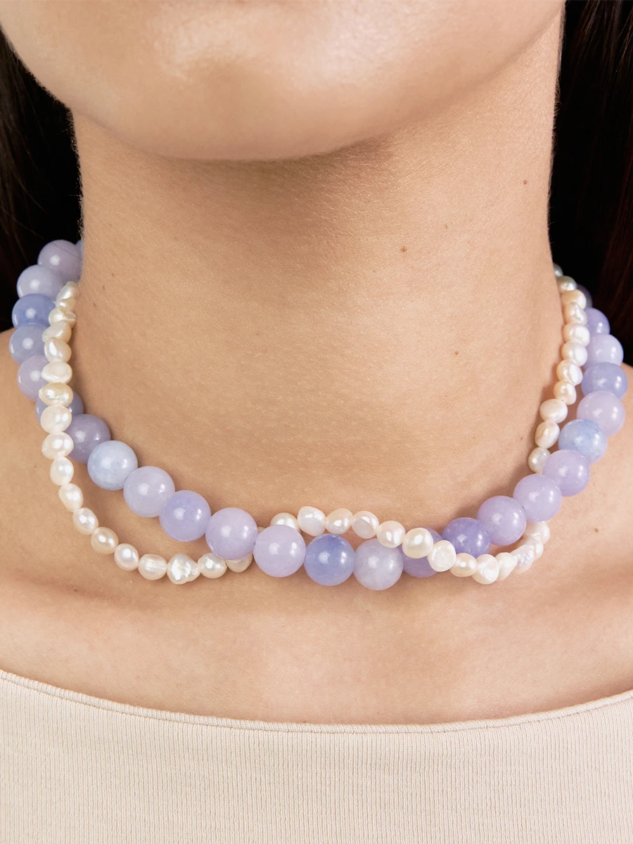 Двойное колье Wave