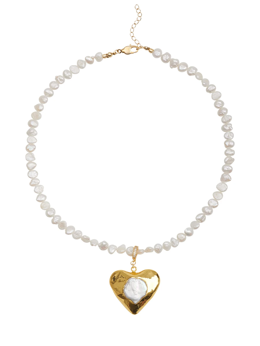 Колье Kastora cо съемной подвеской сердце