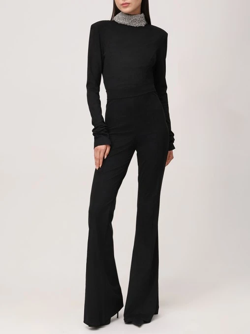 Брюки-клеш однотонные ANNA GERA