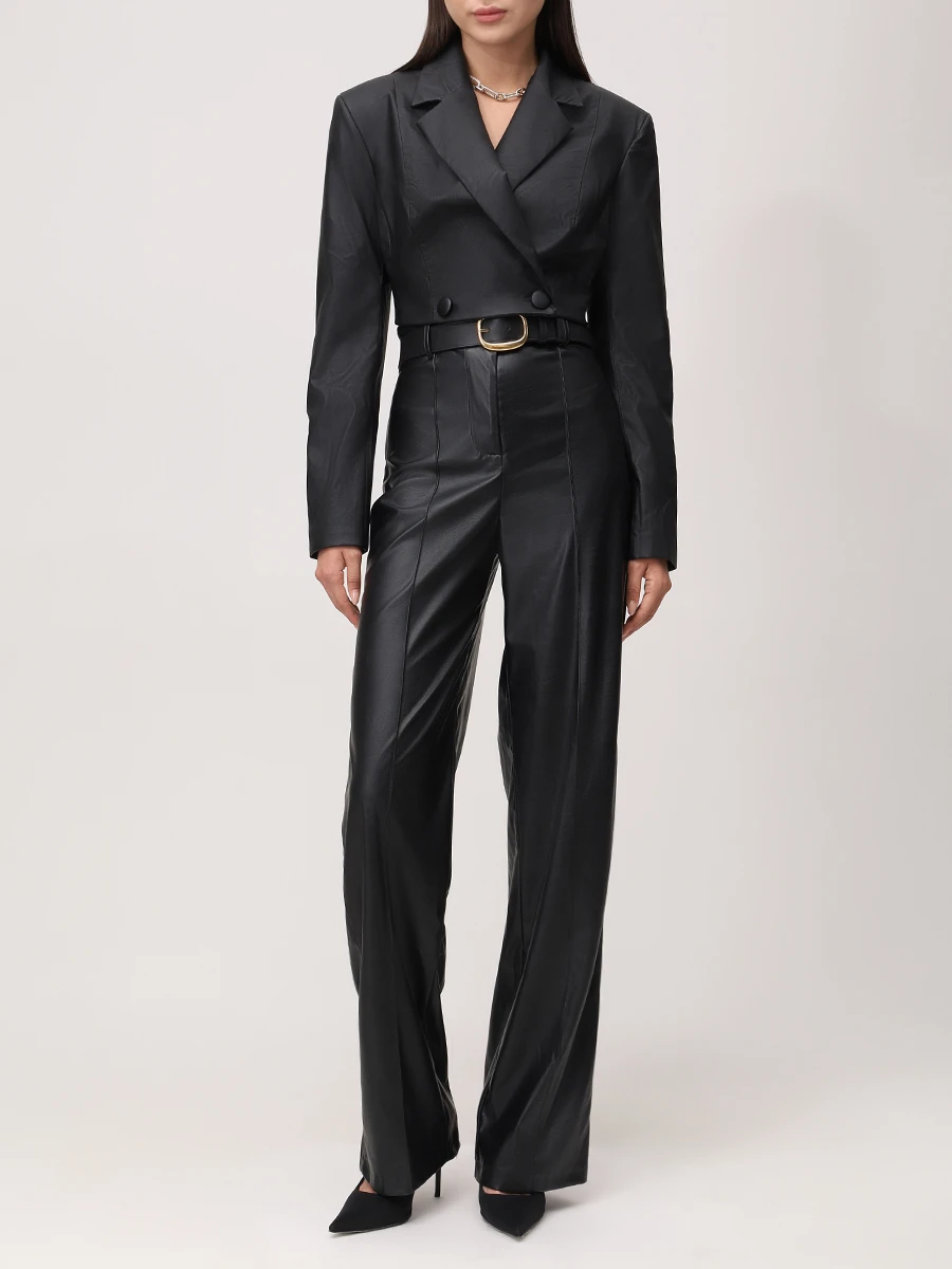 Брюки из экокожи