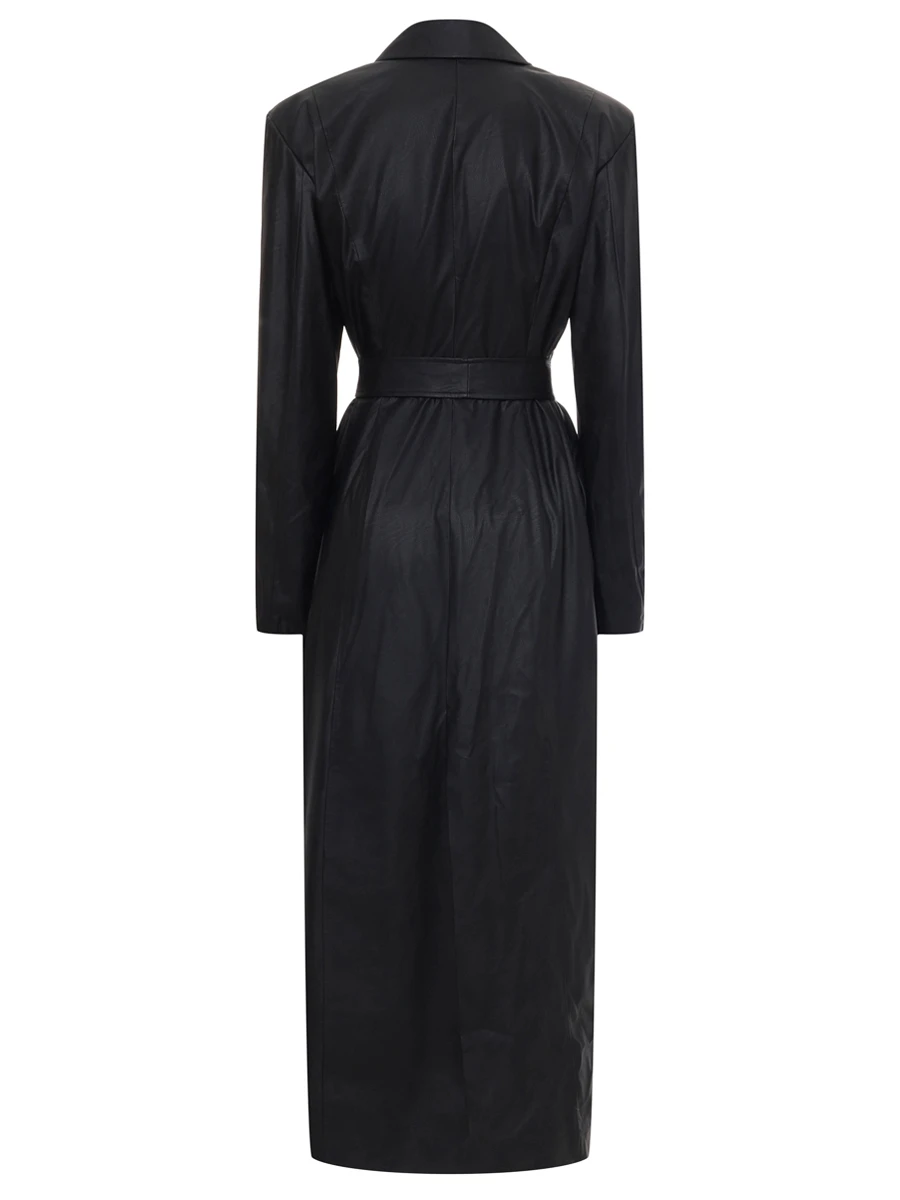 Тренч из экокожи