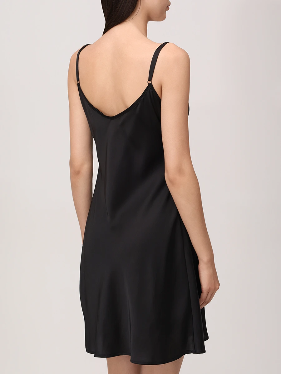 Платье-комбинация однотонное