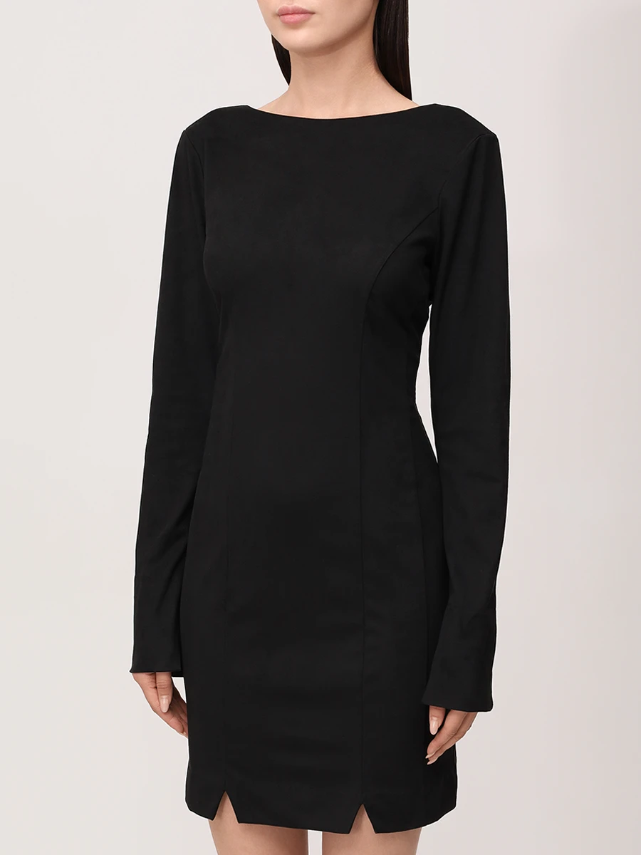 Платье однотонное