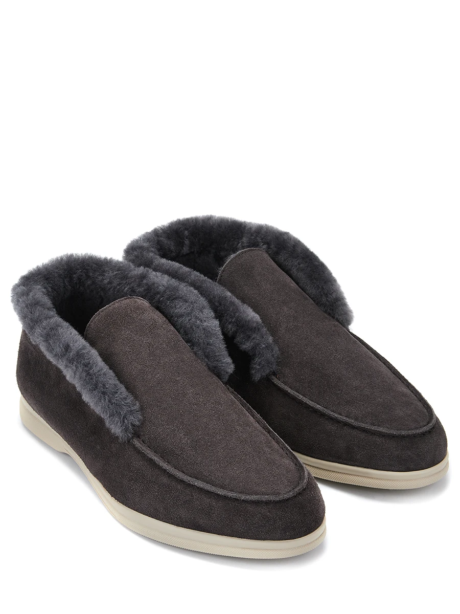 Ботинки замшевые на меху