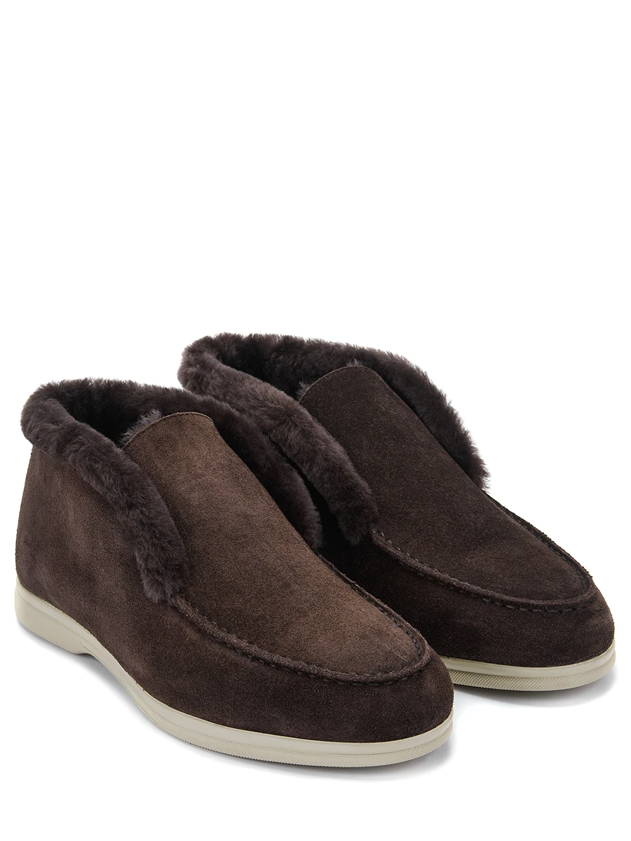 Ботинки замшевые на меху