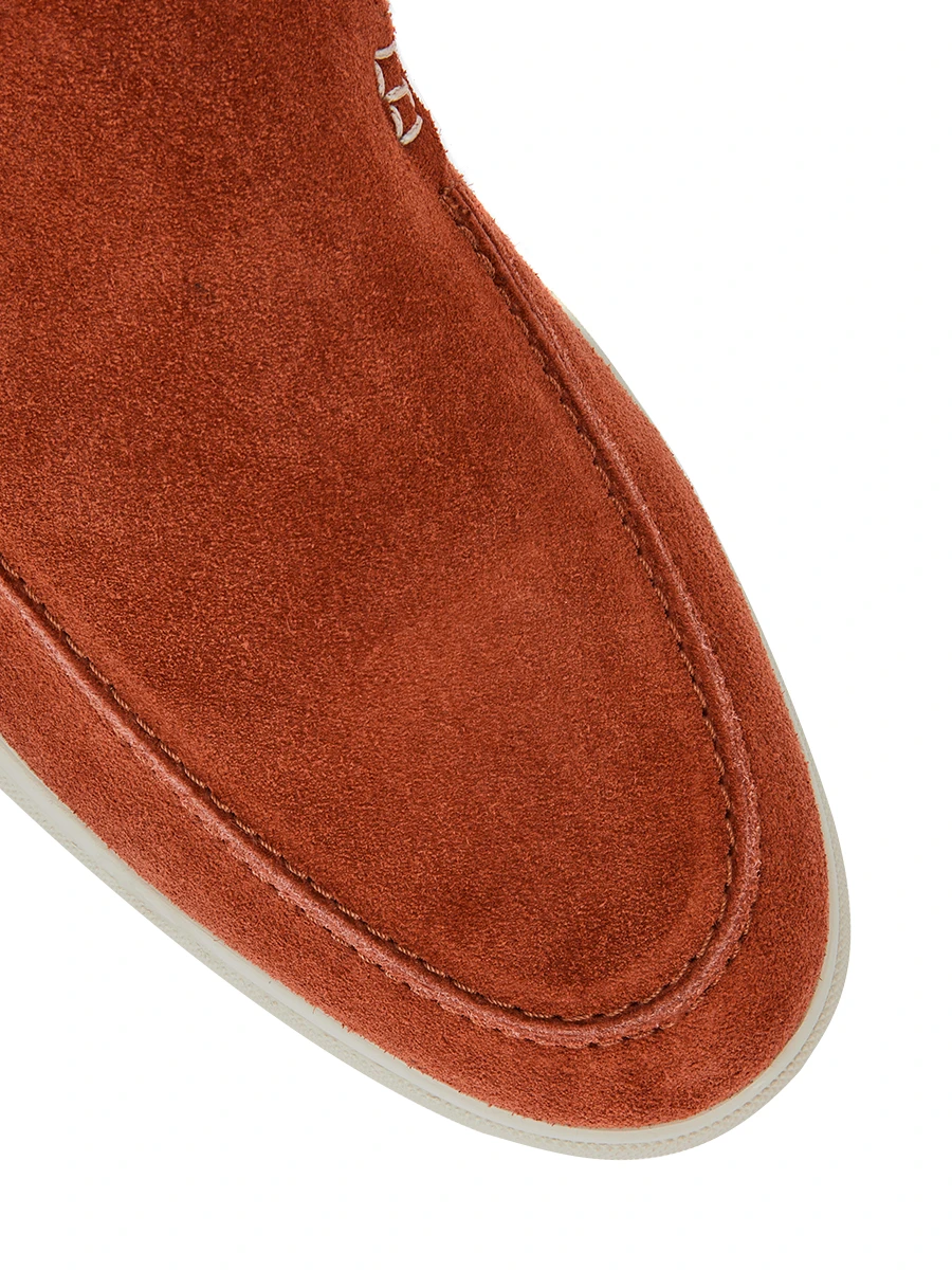 Лоферы замшевые