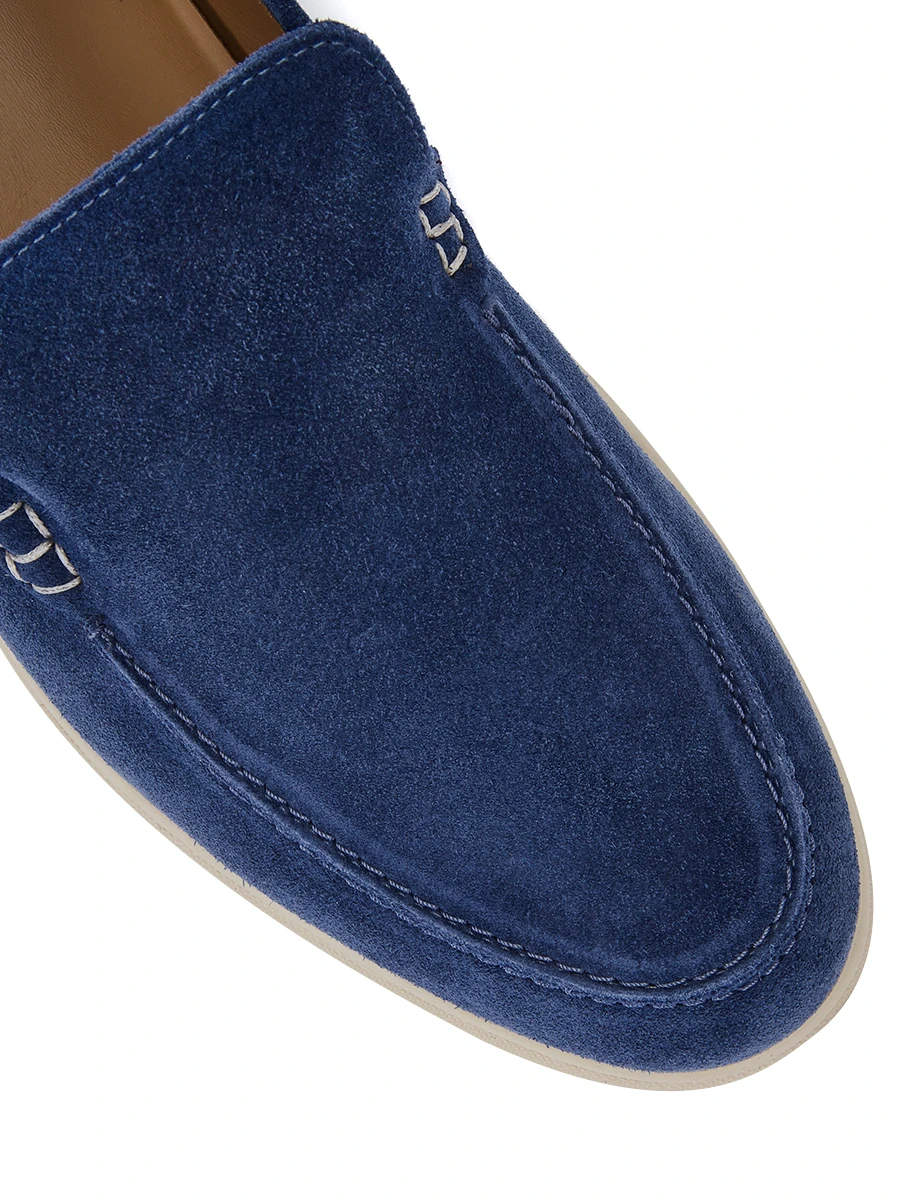 Лоферы замшевые