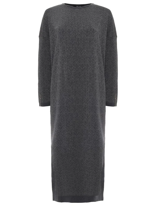 Платье из шелка и кашемира FREE AGE