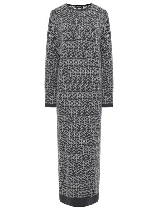 Платье из шелка и кашемира FREE AGE