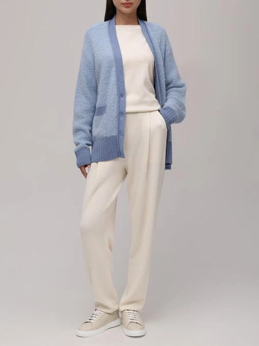 Кардиган из шерсти альпака FREE AGE