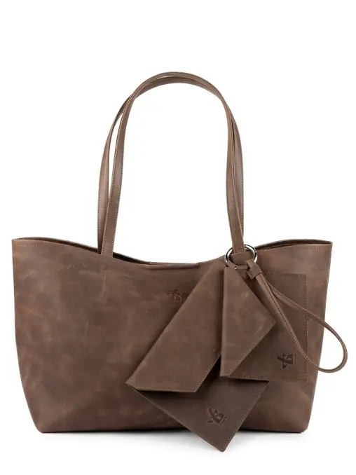 Сумка кожаная ЗНАТЬ