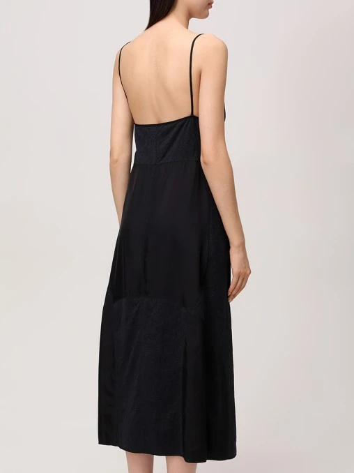 Платье из хлопка и вискозы JIL SANDER