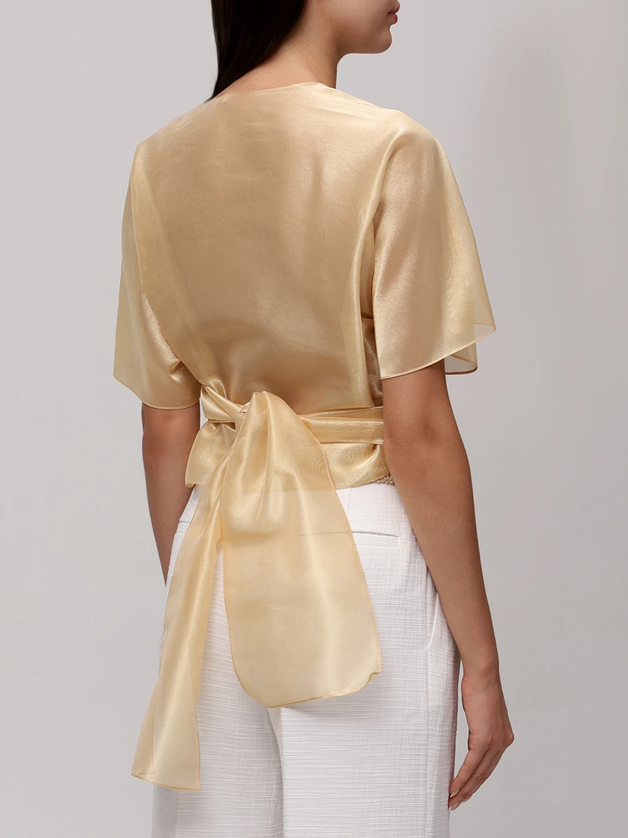 Блуза Лотос из вискозы и шелка