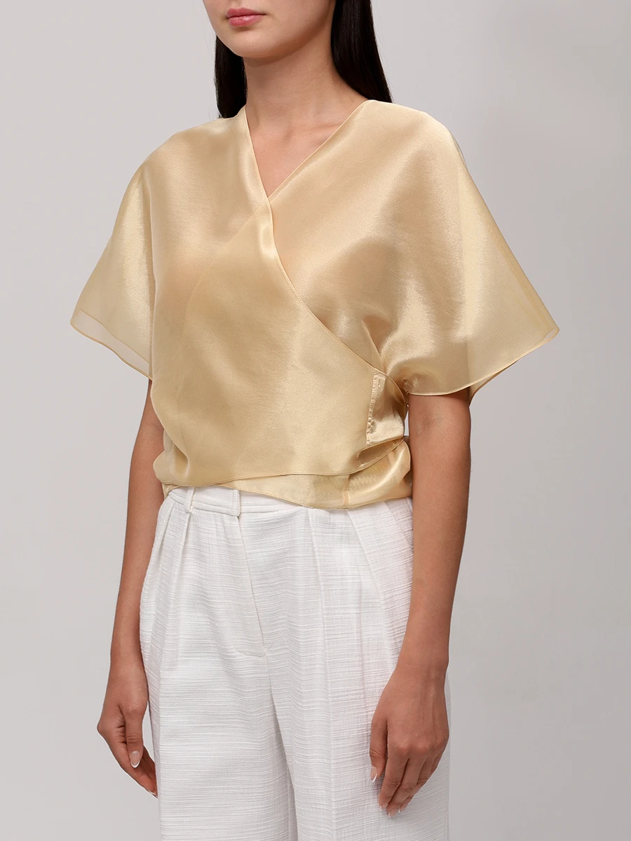 Блуза Лотос из вискозы и шелка