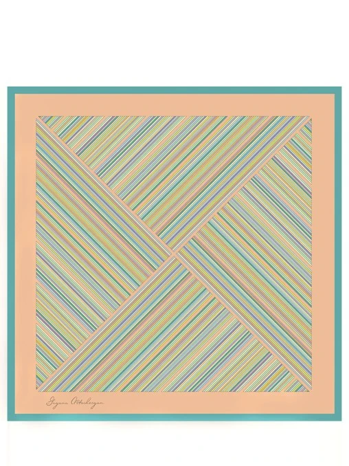 Платок шелковый Полоски GAYANA