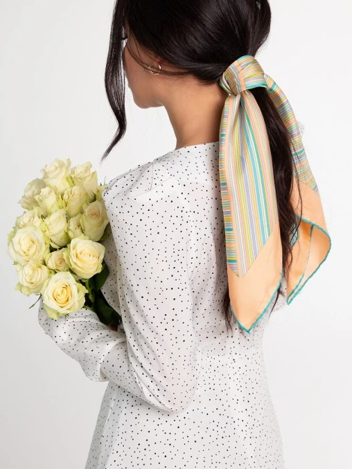 Платок шелковый Полоски GAYANA