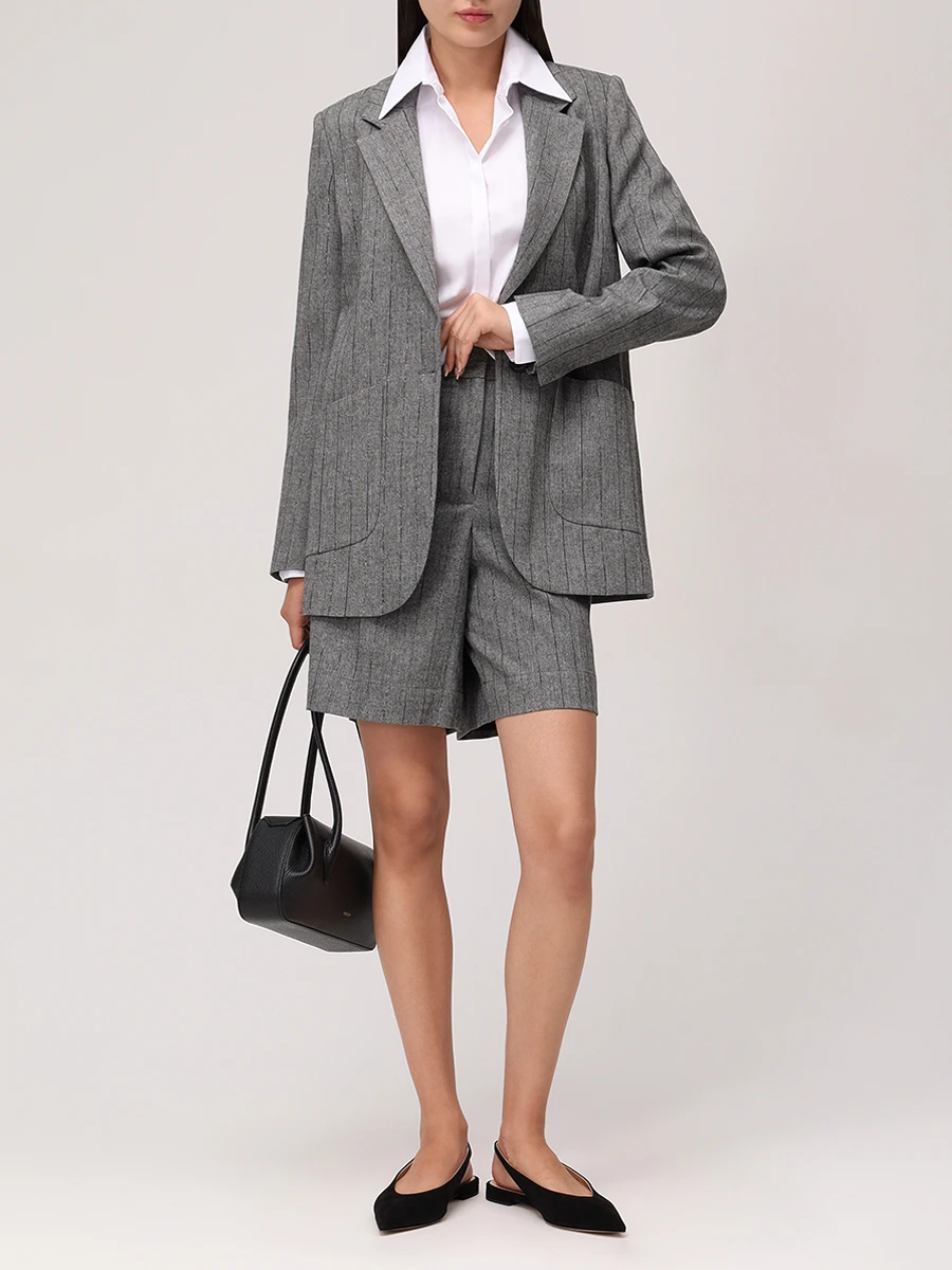 Бермуды из шерсти и вискозы