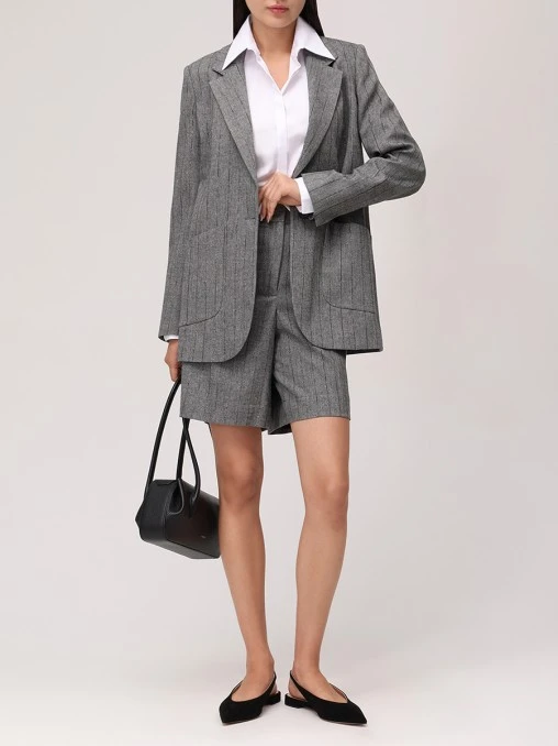 Бермуды из шерсти и вискозы LORENA ANTONIAZZI