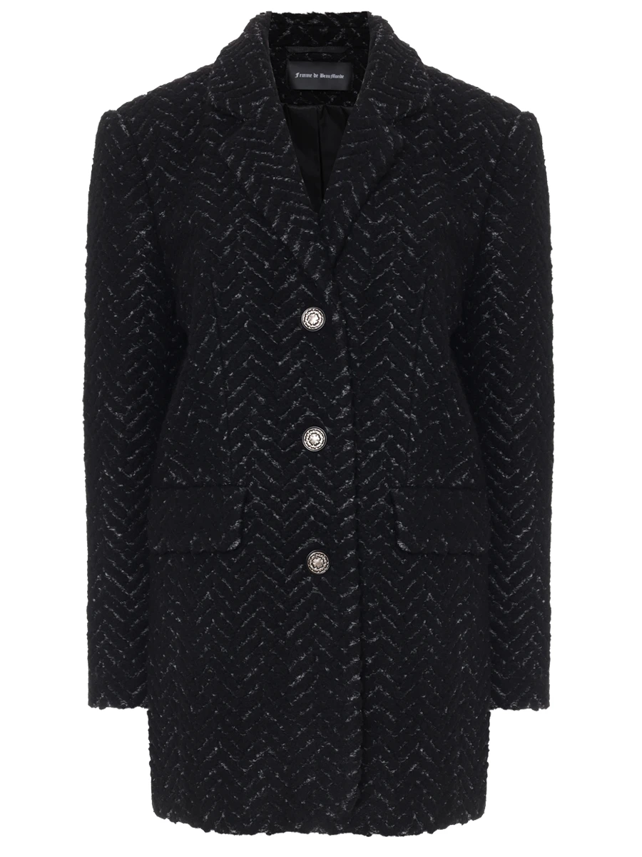 Полупальто Zigzag шерстяное