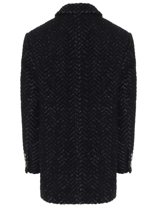 Полупальто Zigzag шерстяное FEMME DE BEAUMONDE