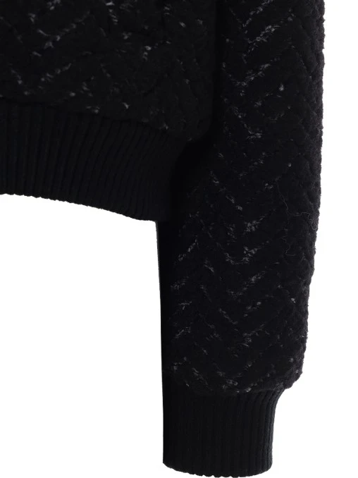 Бомбер Zigzag шерстяной FEMME DE BEAUMONDE