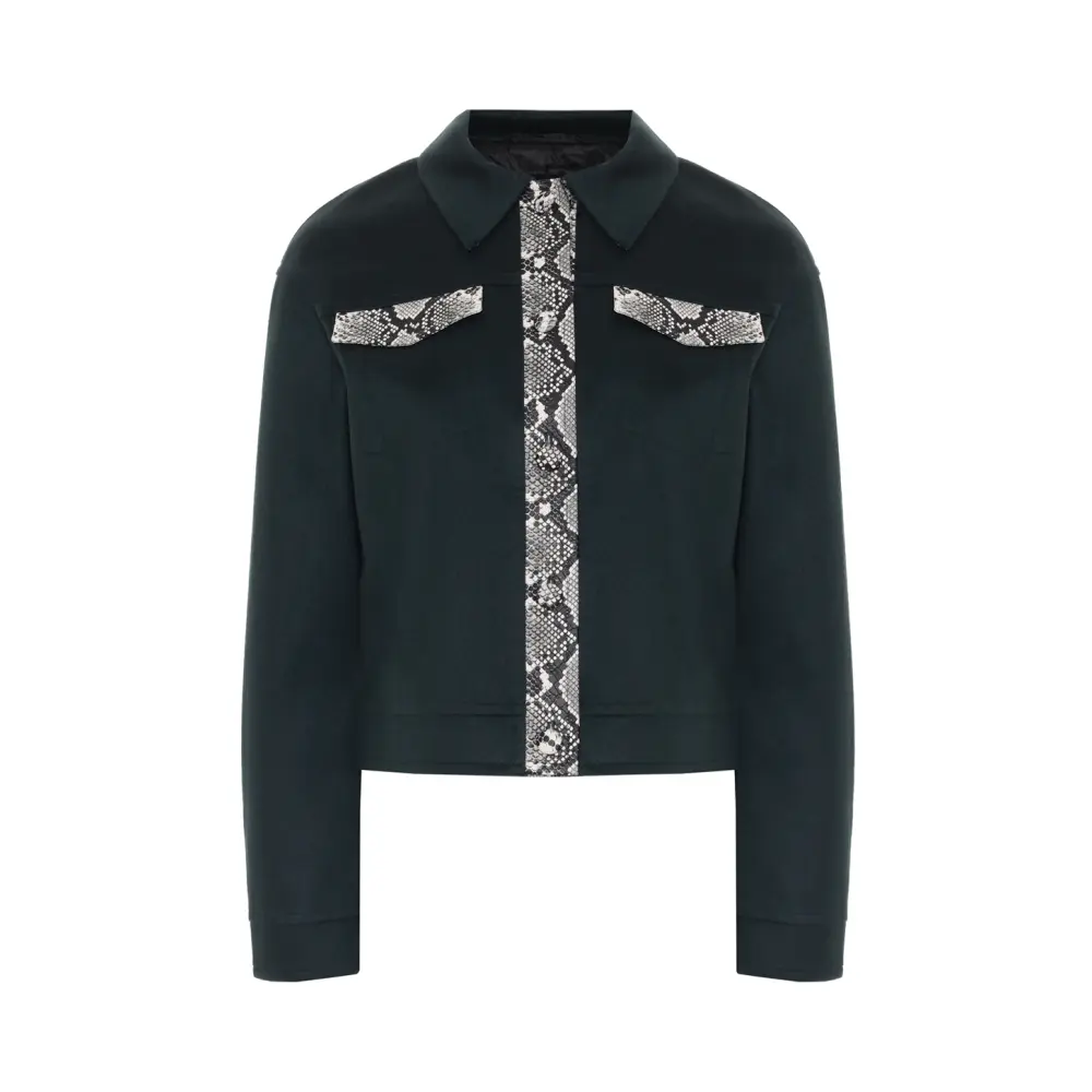 Куртка Dark Green Snake шерстяная