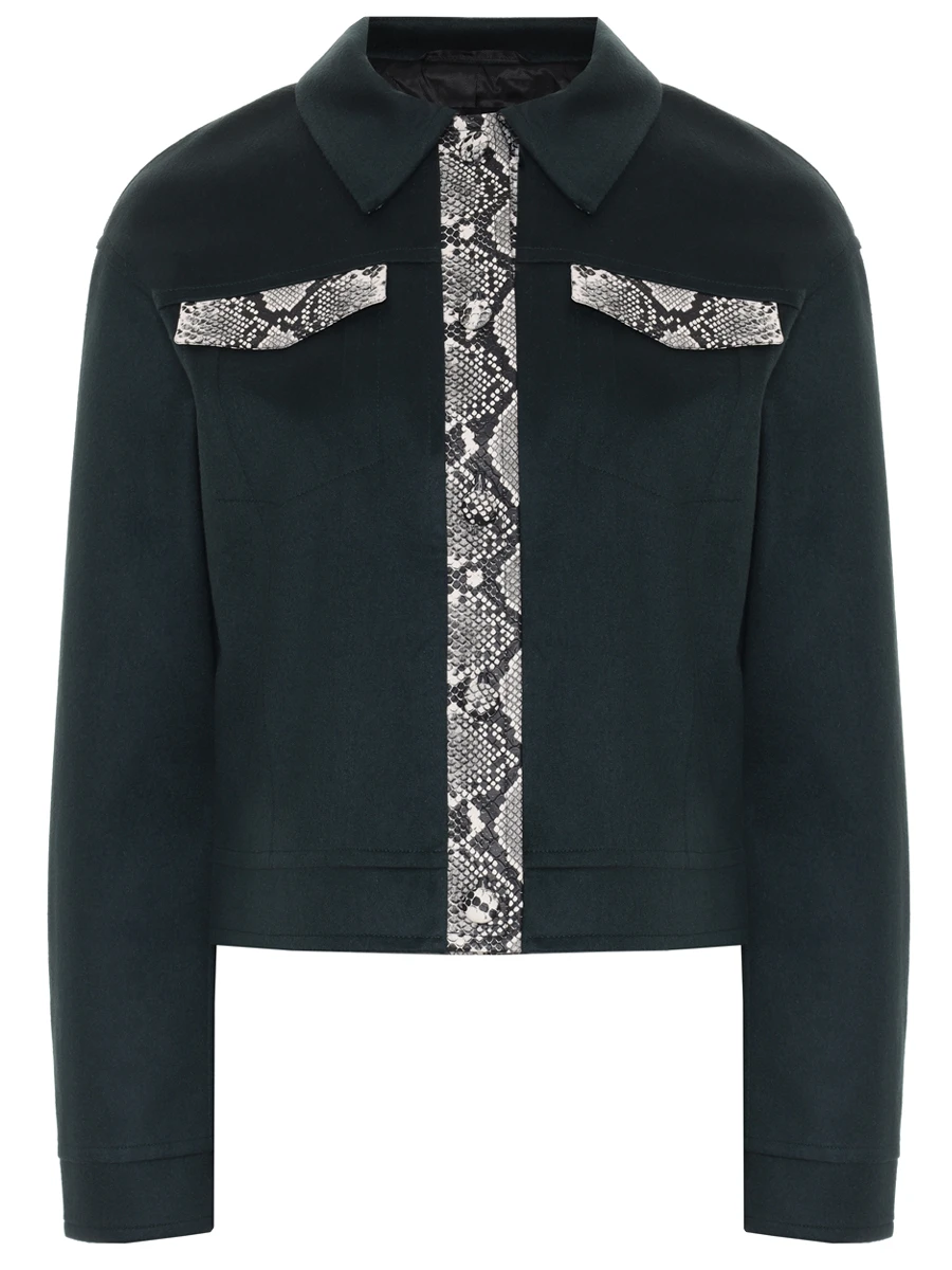Куртка Dark Green Snake шерстяная