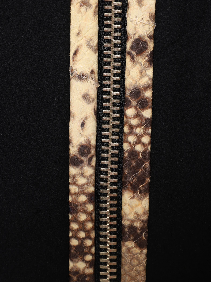 Бомбер Deep black шерстяной