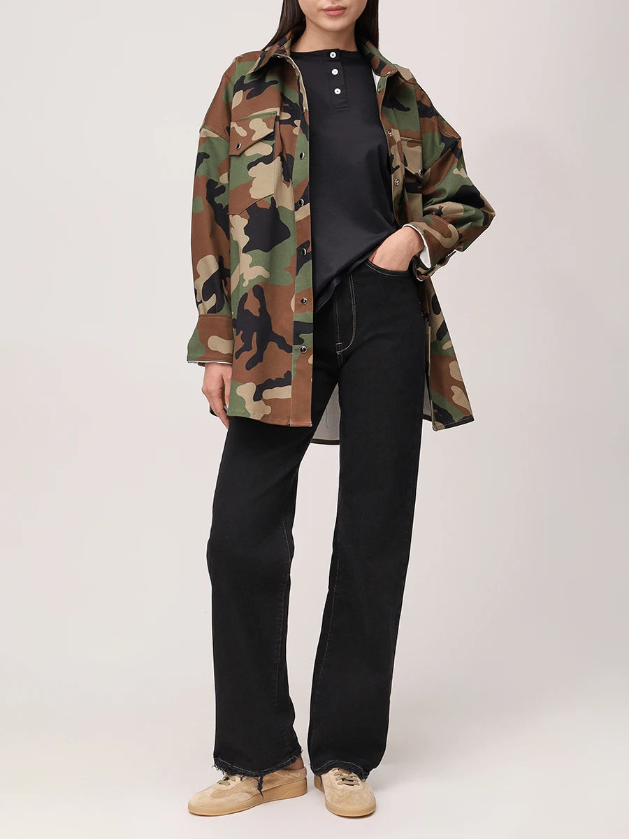 Рубашка Relaxed Fit хлопковая Cozy day