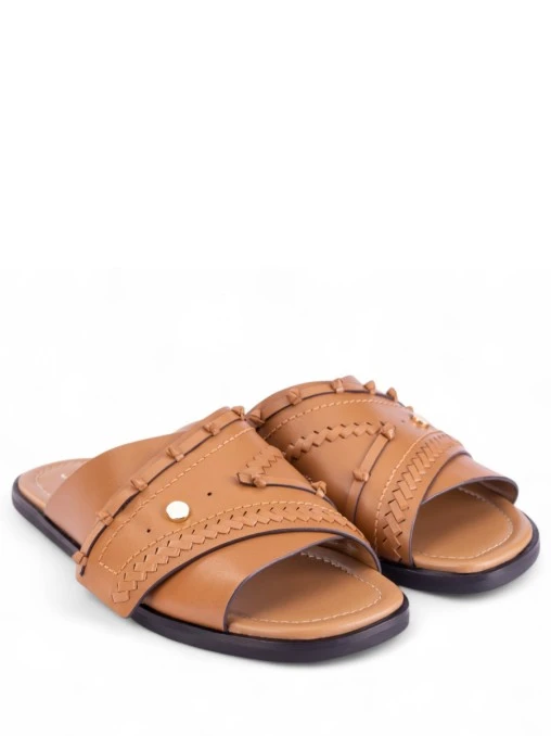 Шлепанцы кожаные PHILLIP LIM