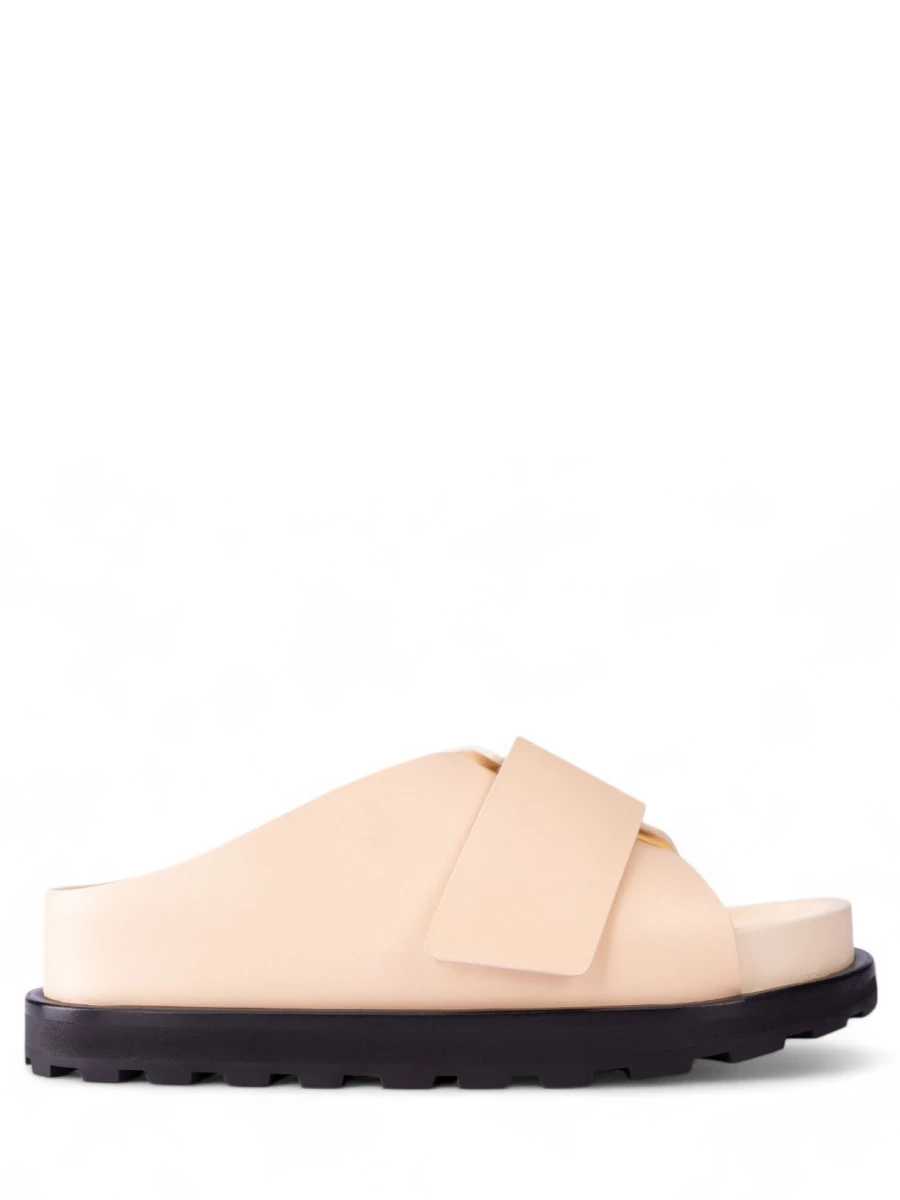 Шлепанцы кожаные