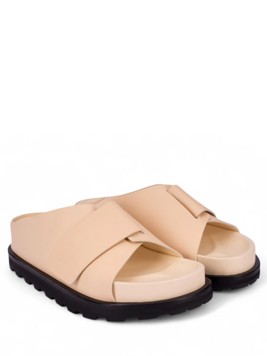 Шлепанцы кожаные