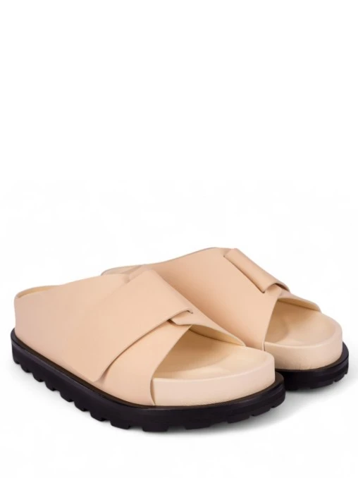 Шлепанцы кожаные JIL SANDER