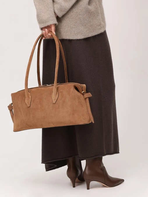 Сумка замшевая Brioche Duffle YUZEFI