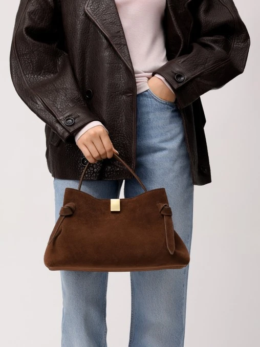 Сумка замшевая Gyoza YUZEFI