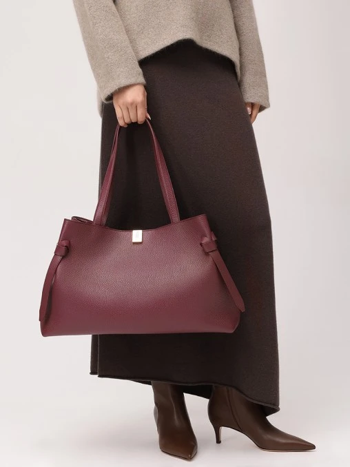 Сумка кожаная Gyoza Tote YUZEFI