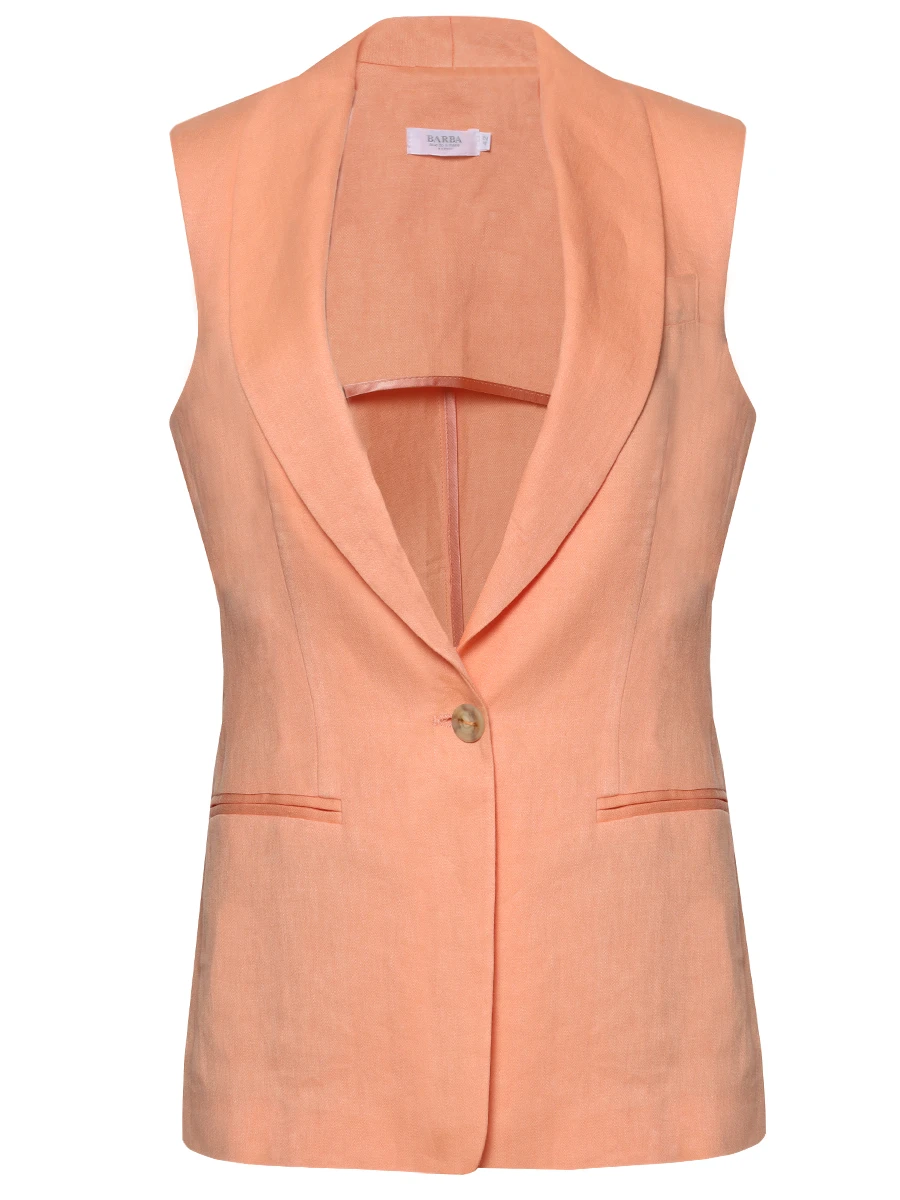 Жилет льняной