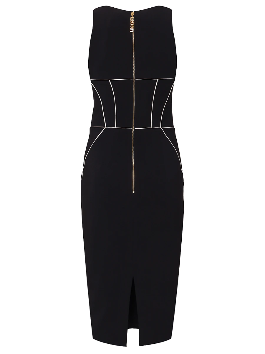 Платье-футляр из крепа