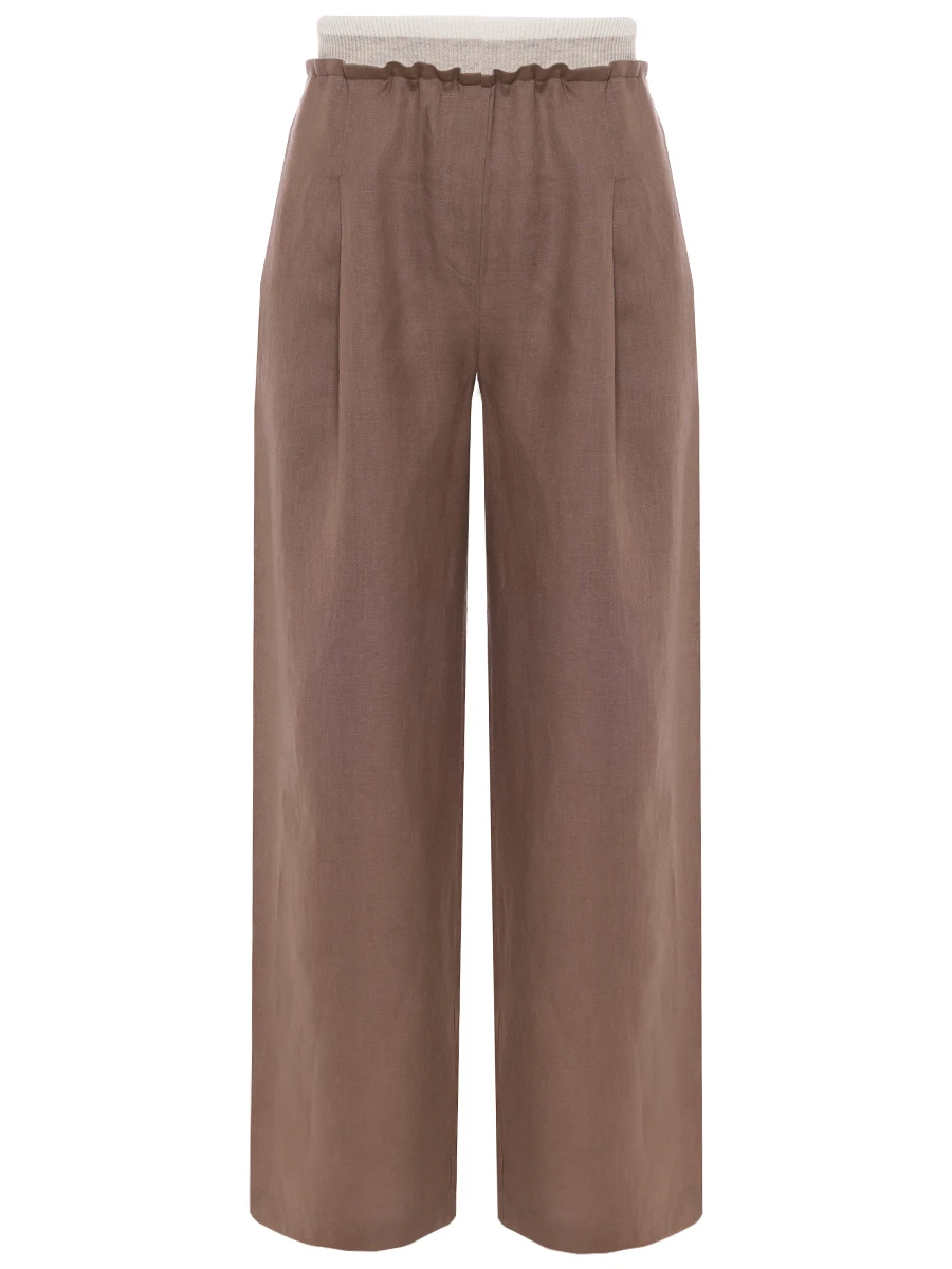 Брюки льняные