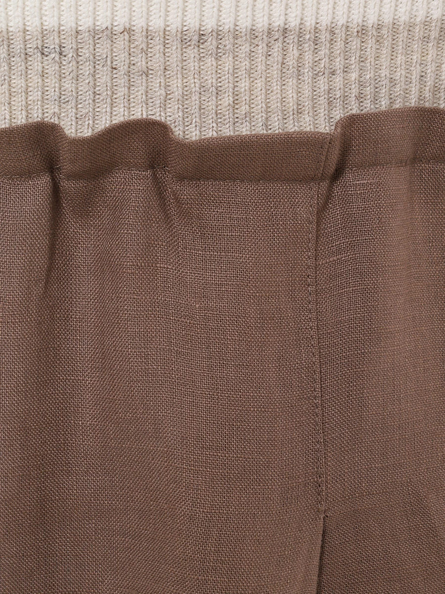 Брюки льняные