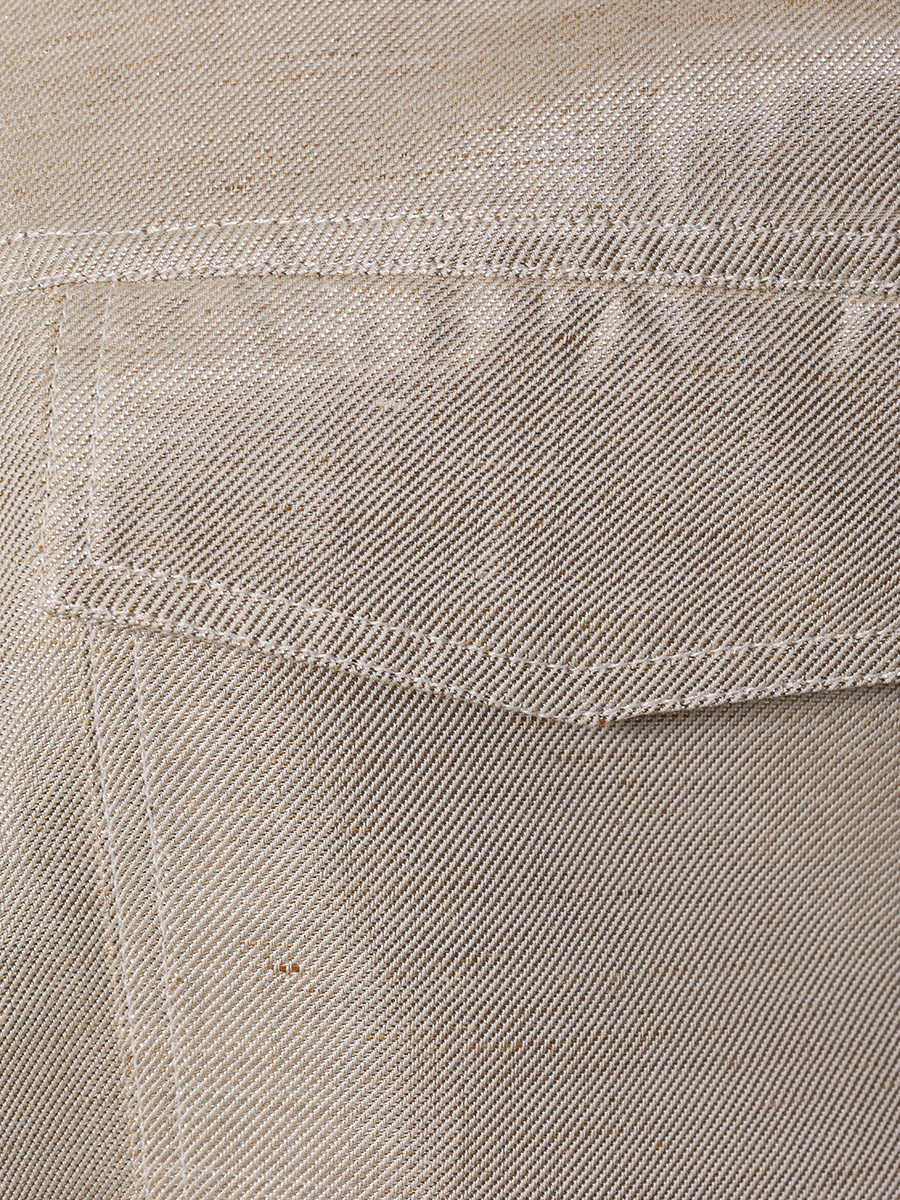 Куртка из хлопка и льна