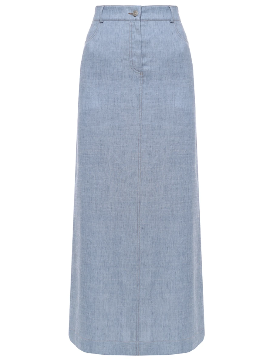 Юбка из вискозы и льна