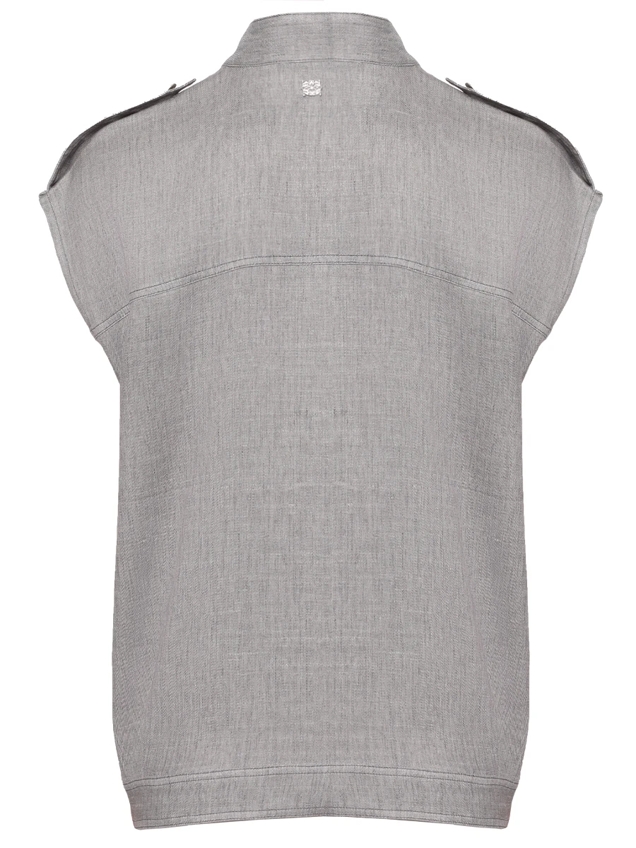 Жилет из вискозы и льна